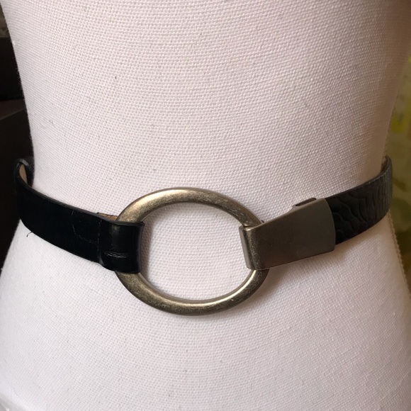 Vintage Accessories - Black Leather Belt